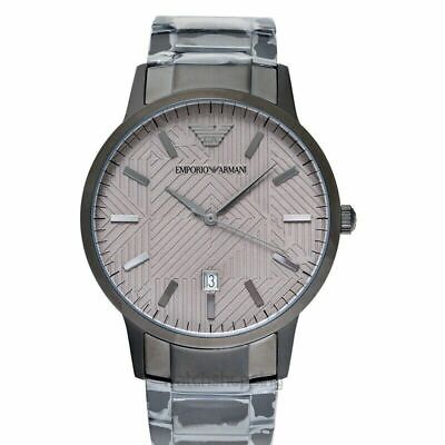 Emporio Armani Renato Quartz Grey Dial Grey Steel Strap Watch For Men - AR11120 - Image 3